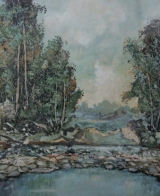 Un'opera dell'artista