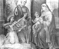 Sacra Famiglia e angeli musicanti, A. Baldissara da Sermide