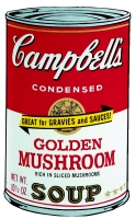 Campbellâ€™s Soup, Golden Mushroom, coll. priv.