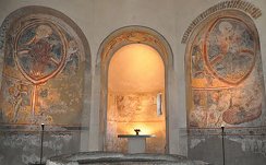 La decorazione ad affresco dell'interno