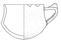 Boccale carenato del Bronzo Antico II S.T. 25845 (scala 1:2)
