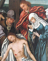Tardo seguace di R. Campin, Deposizione di Cristo dalla croce
