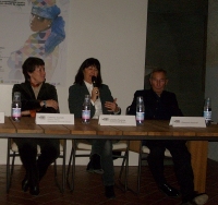 Carletti, Taverna, Iliprandi all'inaugurazione