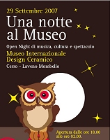 La locandina del Museo di Laveno