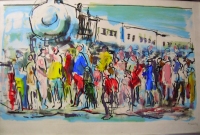 'Il treno', opera di Toscani