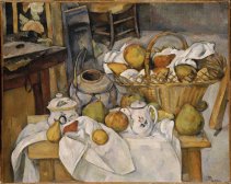 Il tavolo di cucina â€“ Natura morta con cesta, (1888-1890)