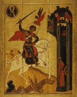'Il miracolo si San Giorgio e il drago', fine XV, inizio XVI sec