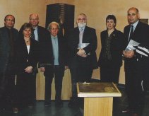 Franco Fossa con autoritÃ  e critici all'inaugurazione del 2002