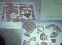 Frammenti di ceramica rinvenuti