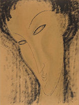 Un'opera di A. Modigliani