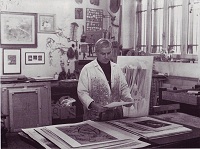 Pozzi nel suo studio, 1994