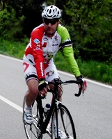 Luca Scarabelli sulla sua bici