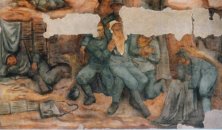 Il dipinto murale di Montanari nell'ax cinema Rivoli