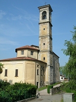 Il retro della chiesa di Bosco