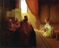 F.Hayez, Valenza Gradenigo davanti agli Inquisitori, 1835