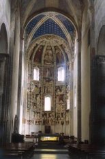 L'abside affrescata della chiesa