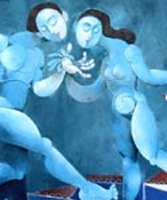 Un'opera dell'artista