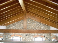 Nuova copertura a travi lignee