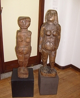 Le due sculture lignee