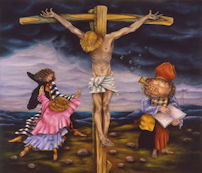 Crocefissione, olio su tela, 1984