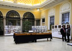 Particolare dell'allestimento della mostra