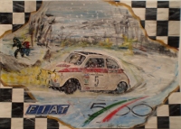 Un'opera dell'artista