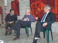 Luigi Zanzi con Riccardo Blumer e Marcello Morandini
