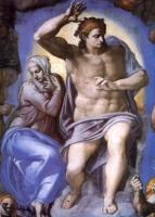 'Cristo giudice', Michelangelo