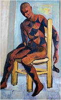 Malinconi-Arlecchino seduto, 1945-46