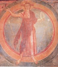 Cristo in gloria, Prugiasco, Chiesa di Sant'Ambrogio, controfacc