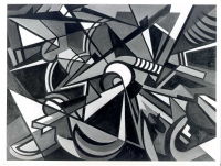 'L'urto', E.Vedova, 1950