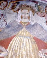 Affresco della chiesa della Badia (Madonna della Misericordia, p