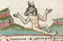 Uomo con testa d'asino