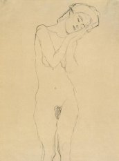 Gustav Klimt, Nudo di ragazza vista di fronte