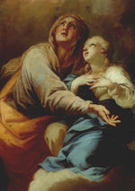 Lanzani, Sant'Anna insegna alla Vergine a pregare