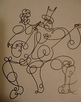 Un'opera dell'artista