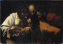 Copia dell'IncredulitÃ  di San Tommaso del Caravaggio