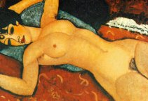 A. Modigliani, Nudo disteso
