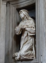 Una scultura di Ferrata in Santa Maria della Pace