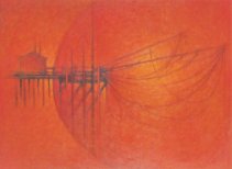 Trabucchi adriatici, olio su tela, 2001