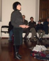 Mariuccia Secol all'inaugurazione