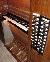 La tastiera restaurata