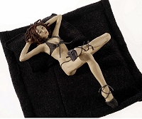 Una delle sculture in mostra