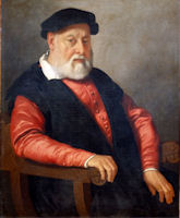Giovanni Battista Moroni, Ritratto di anziano gentiluomo con ves