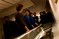 Il sindaco Moratti e la curatrice C.Beltramo Ceppi alla presenta