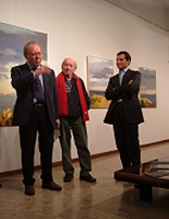 L'artista con S. Crespi e A. Palmieri