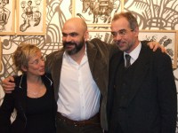 L'artista con E. Zanella e R. Fassa