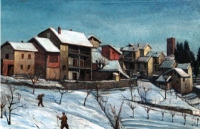 'Ligurno sotto la neve con casa paterna', 1944