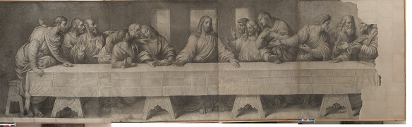 Giuseppe Bossi, Cartone preparatorio per la copia dell’Ultima Cena di Leonardo da Vinci