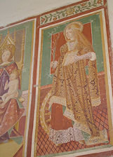 Particolare degli affreschi interni
